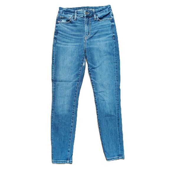 American Eagle AE BFF Jegging Sz Small Short Women's High Rise Stretch Jeans - Picture 1 of 6